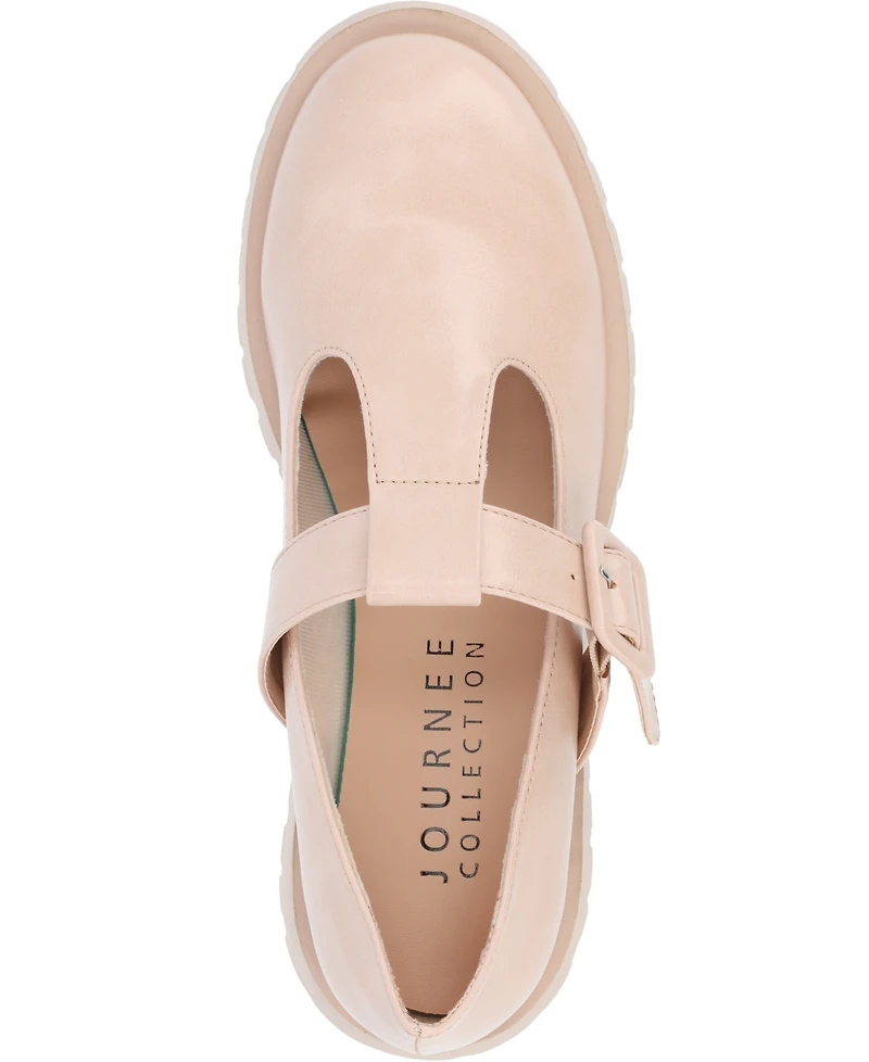 Journee Collection Women's Suvi Treaded Sole Mary Jane Flats