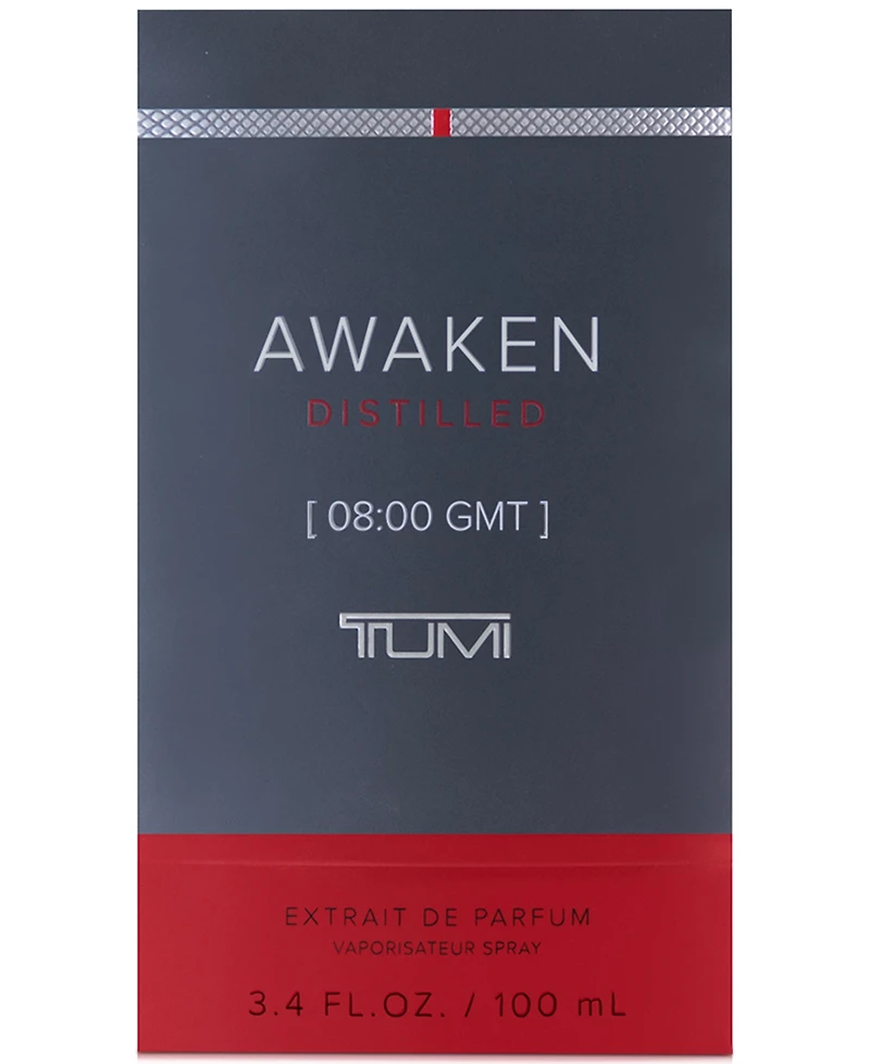 New! Tumi Men's Awaken Distilled [08:00 Gmt] Extrait de Parfum Spray, 3.4 oz.