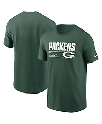 Men's Nike Green Green Bay Packers Division Essential T-shirt