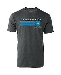 Men's Legacy Motor Club Team Collection Heather Charcoal Jimmie Johnson Hot Lap T-shirt