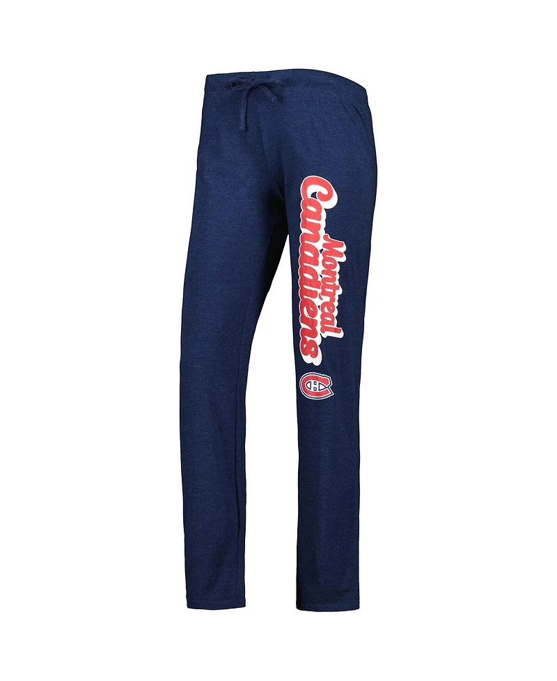Women's Concepts Sport Heather Red, Heather Navy Montreal Canadiens Meter Muscle Tank Top and Pants Sleep Set