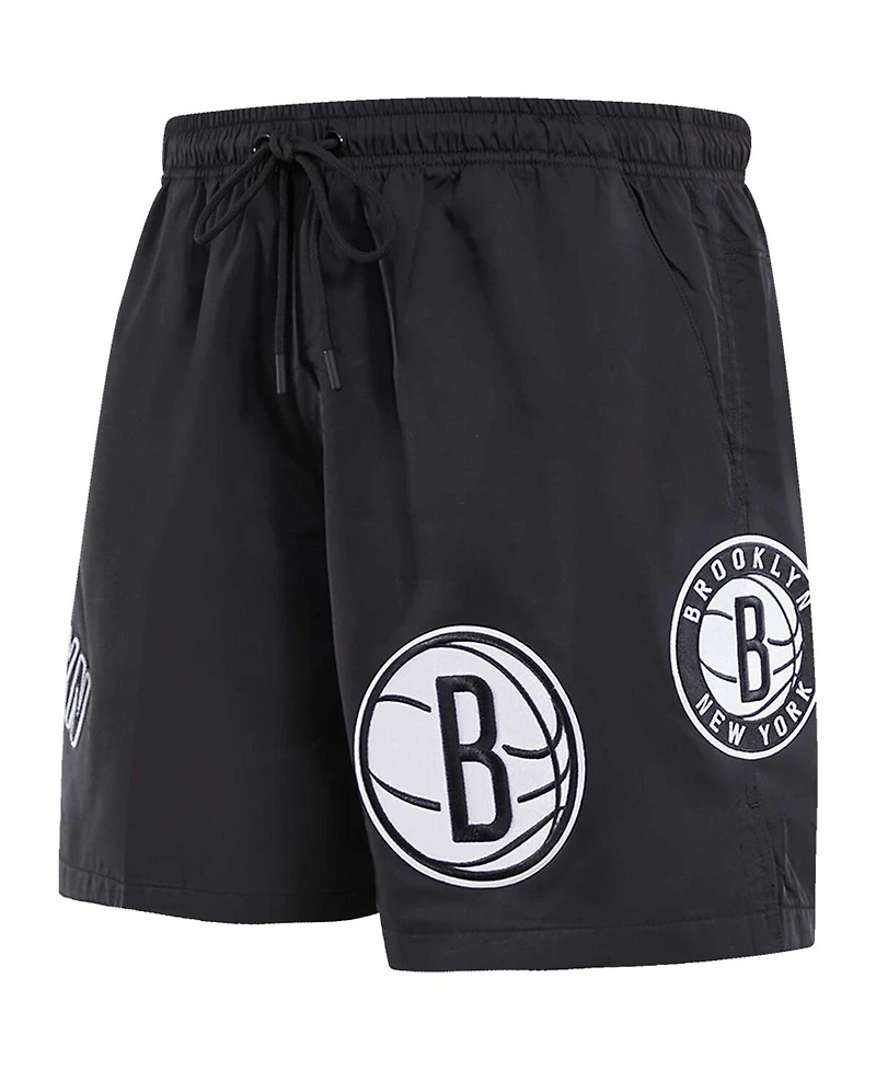 Men's Pro Standard Black Brooklyn Nets Classics Woven Shorts