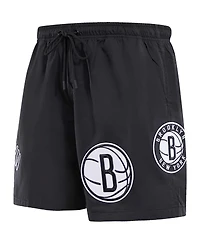 Men's Pro Standard Black Brooklyn Nets Classics Woven Shorts