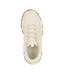 Guess Women's Bisun Lugged Rubber Sole Lace Up Platform Sneakers