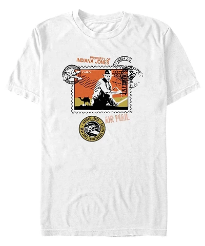 Fifth Sun Men's Postcard Stamp Short Sleeve T-shirt