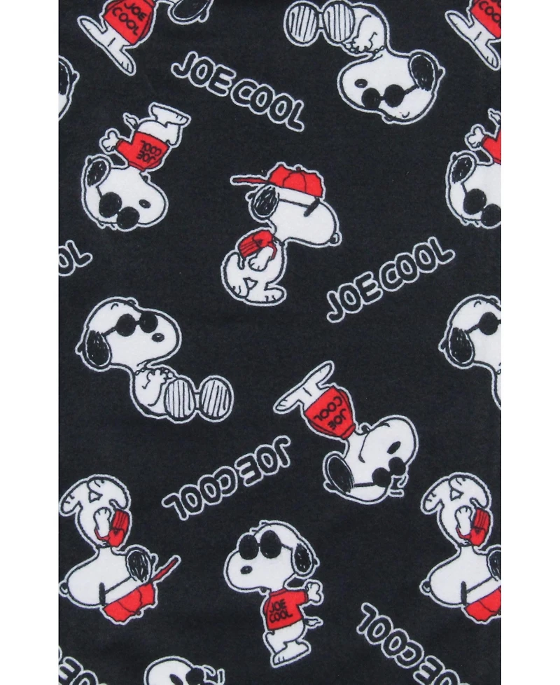 Peanuts Boys Joe Cool Snoopy Character Tossed Print Sleep Pajama Pants