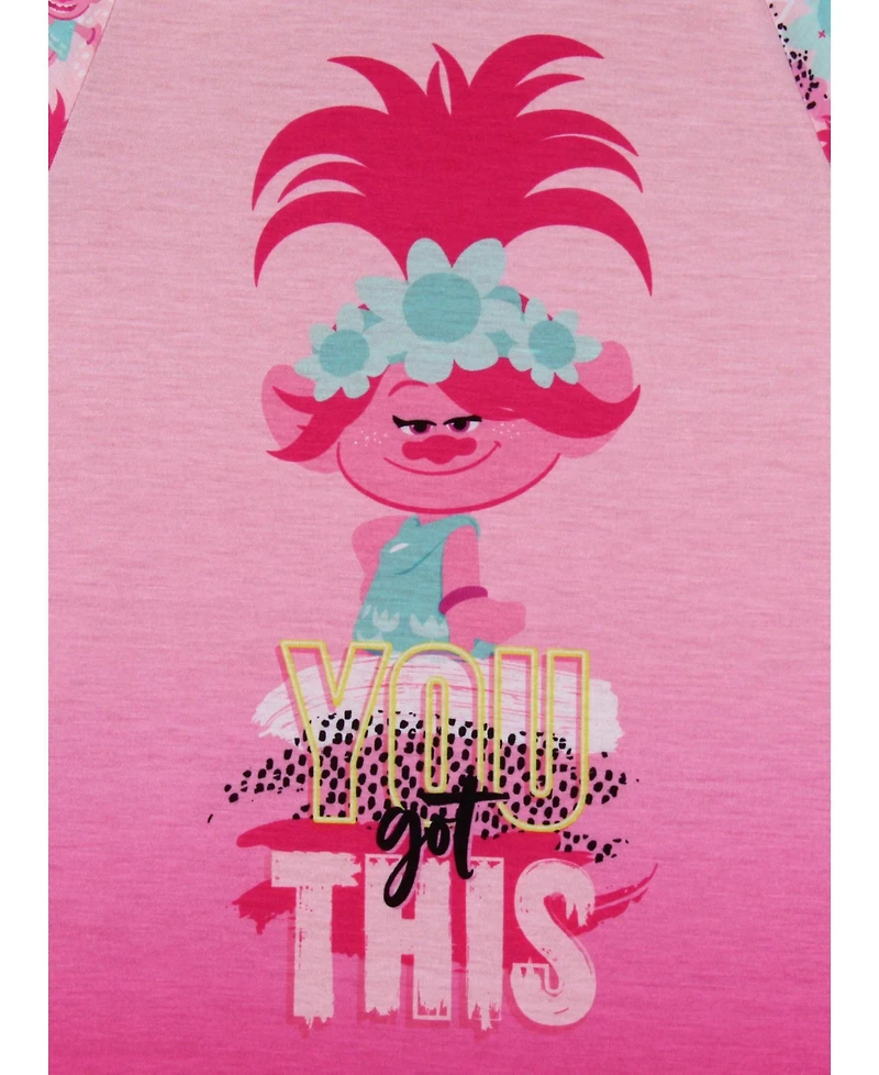 Trolls Girls DreamWorks Nightgown You Got This Poppy Short-Sleeve Pajama