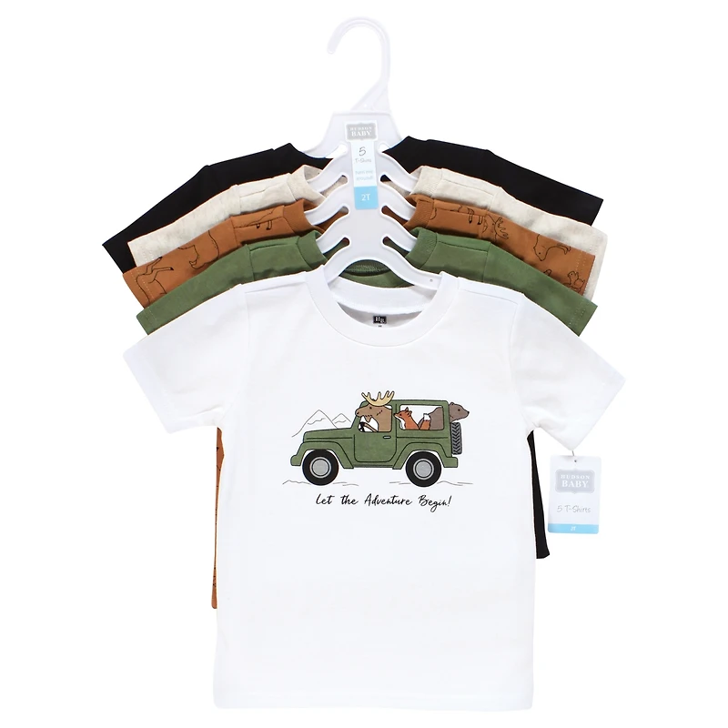 Hudson Baby Boys Short Sleeve T-Shirts, Football