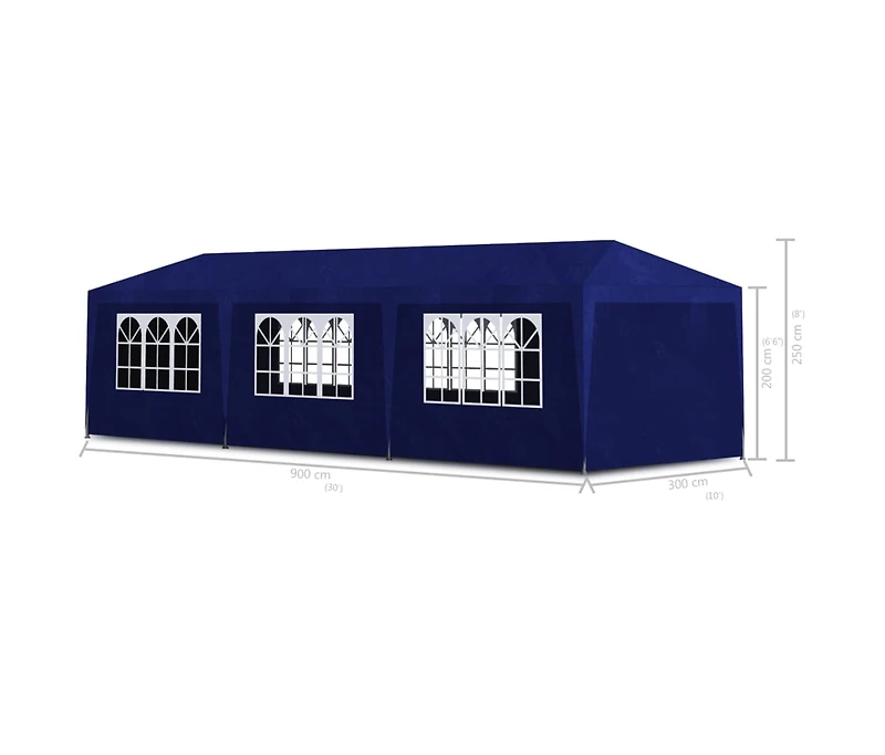Party Tent 10'x30' Blue