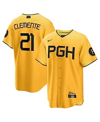 Men's Nike Roberto Clemente Gold Pittsburgh Pirates 2023 City Connect Replica Player Jersey