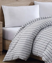 Nautica Coleridge Stripe Cotton Reversible Duvet Cover
