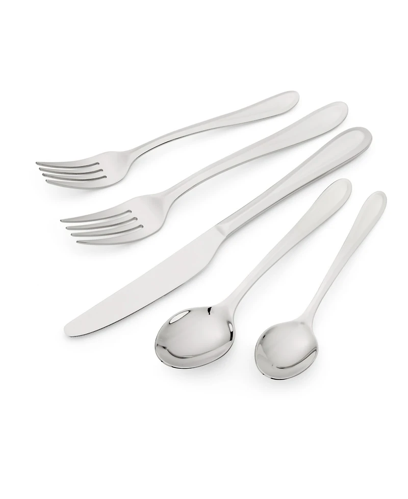 Kit Kemp for Spode Scoop 18/10 Stainless Steel 20 Piece Cutlery Set, Service for 4