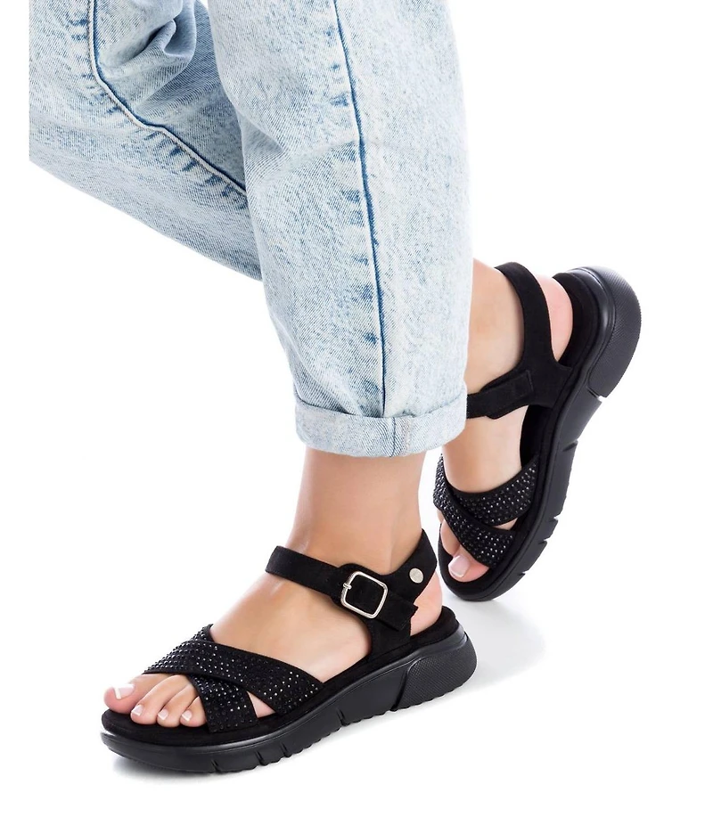 Women's Flat Suede Sandals By Xti
