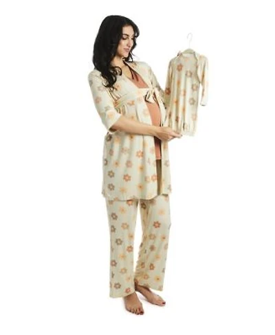 Everly Grey Maternity Analise During After 5 Piece Maternity Nursing Sleep Set