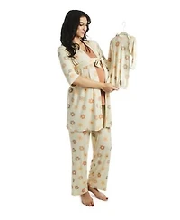 Everly Grey Maternity Analise During After 5 Piece Maternity Nursing Sleep Set