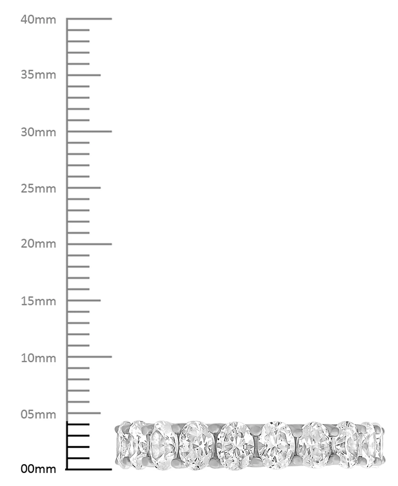 Diamond Oval-Cut Eternity Band (3 ct. t.w.) Platinum or 14k Gold