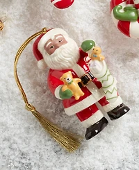 Lenox African American Santa & Stocking Porcelain Ornament