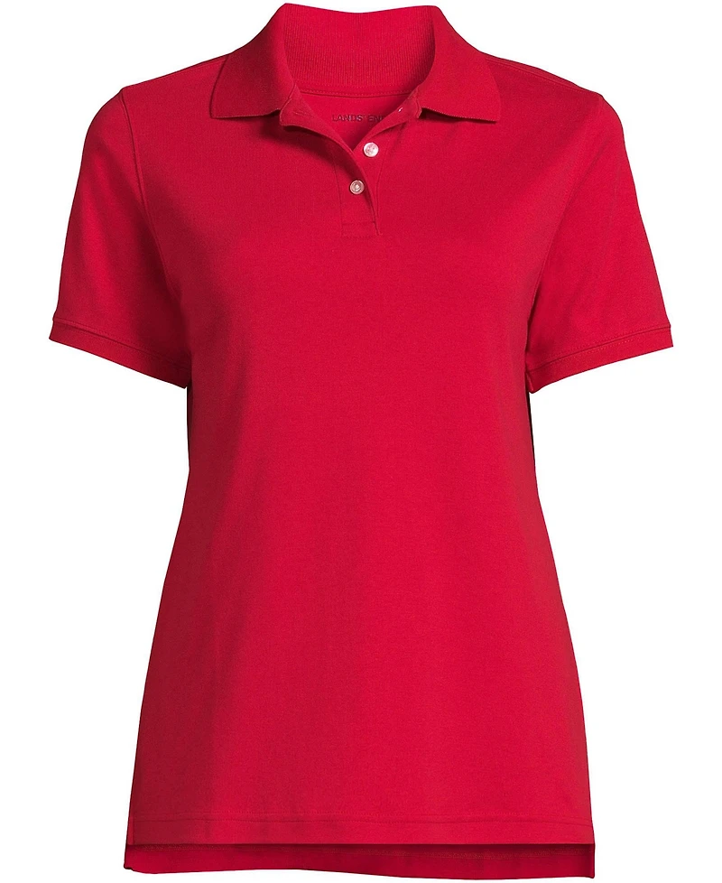 Lands' End Women's Tall Short Sleeve Interlock Polo Shirt