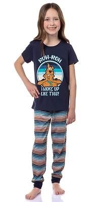 Scooby-Doo Girls Ruh Roh! I Woke Up Like This Sleep 2-Piece Jogger Pajama Set