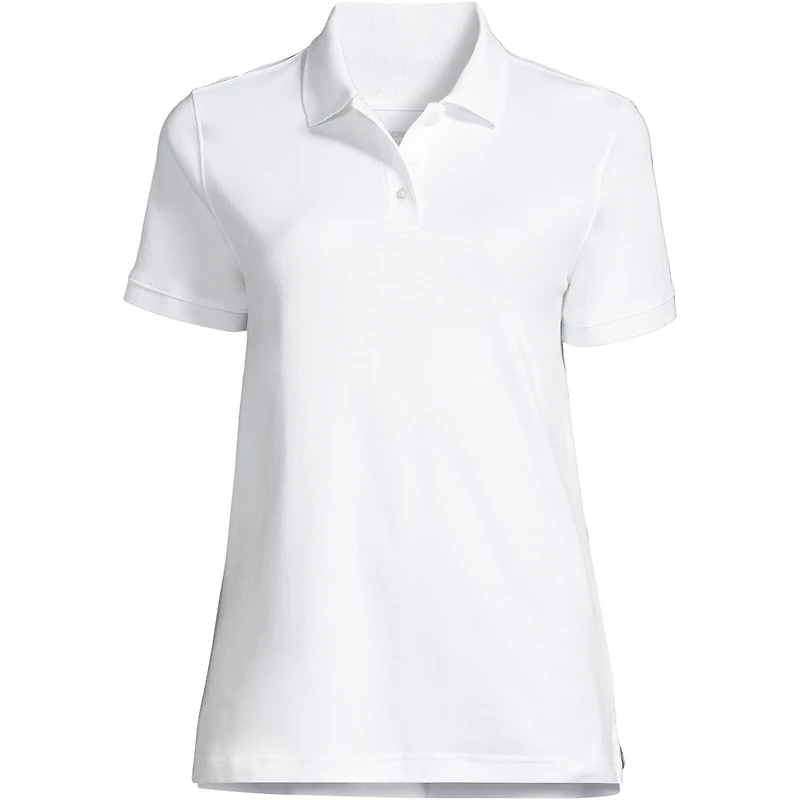 Lands' End Women's Tall Short Sleeve Interlock Polo Shirt