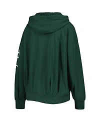 Women's Msx by Michael Strahan Green Green Bay Packers Emerson Lightweight Full-Zip Hoodie
