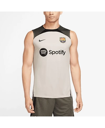 Men's Nike Tan Barcelona 2023/24 Strike Tank Top