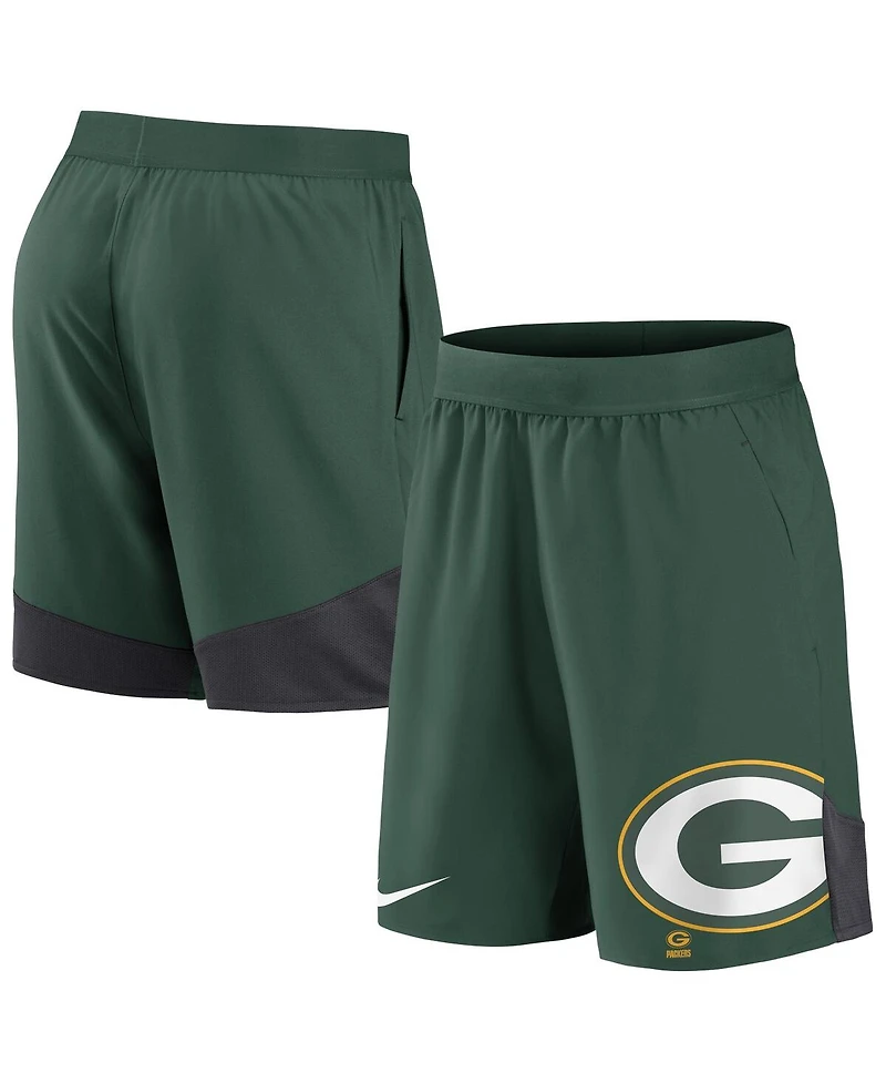 Men's Nike Green Green Bay Packers Stretch Performance Shorts