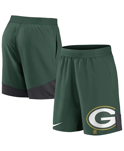 Men's Nike Green Green Bay Packers Stretch Performance Shorts