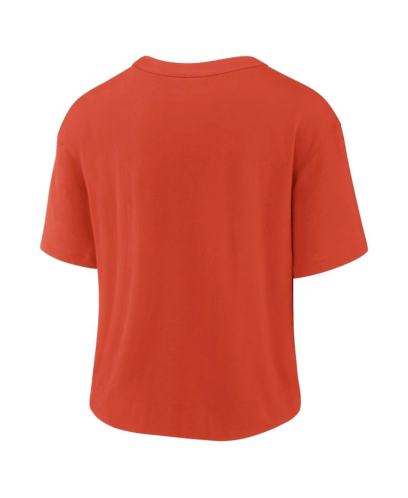 Women's Nike Orange, Brown Cleveland Browns High Hip Fashion T-shirt