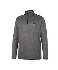 Men's Colosseum Charcoal Loyola Chicago Ramblers Logo Quarter-Zip Windshirt