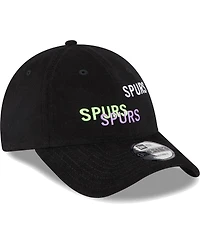 Men's New Era Black Tottenham Hotspur Triple Wordmark 9FORTY Adjustable Hat