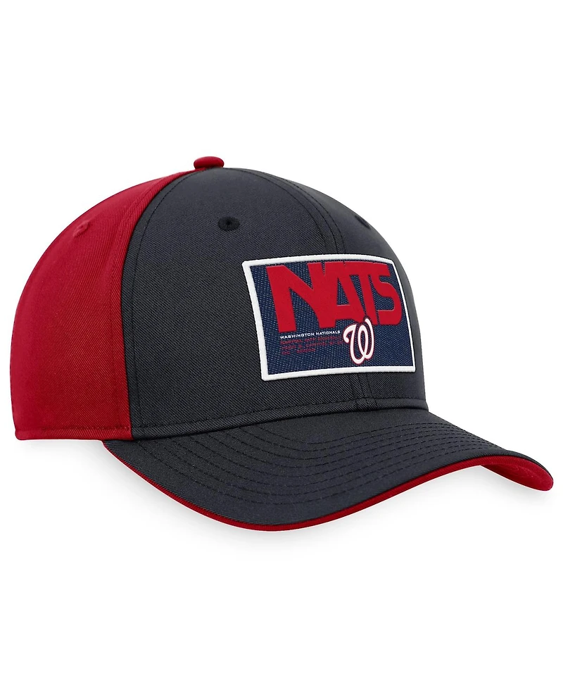 Men's Nike Navy, Red Washington Nationals Classic99 Colorblock Performance Snapback Hat