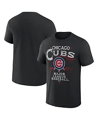 Men's Darius Rucker Collection by Fanatics Black Chicago Cubs Beach Splatter T-shirt