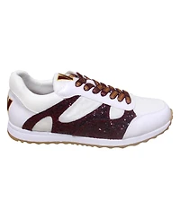 Women's Cuce White Washington Commanders Glitter Sneakers