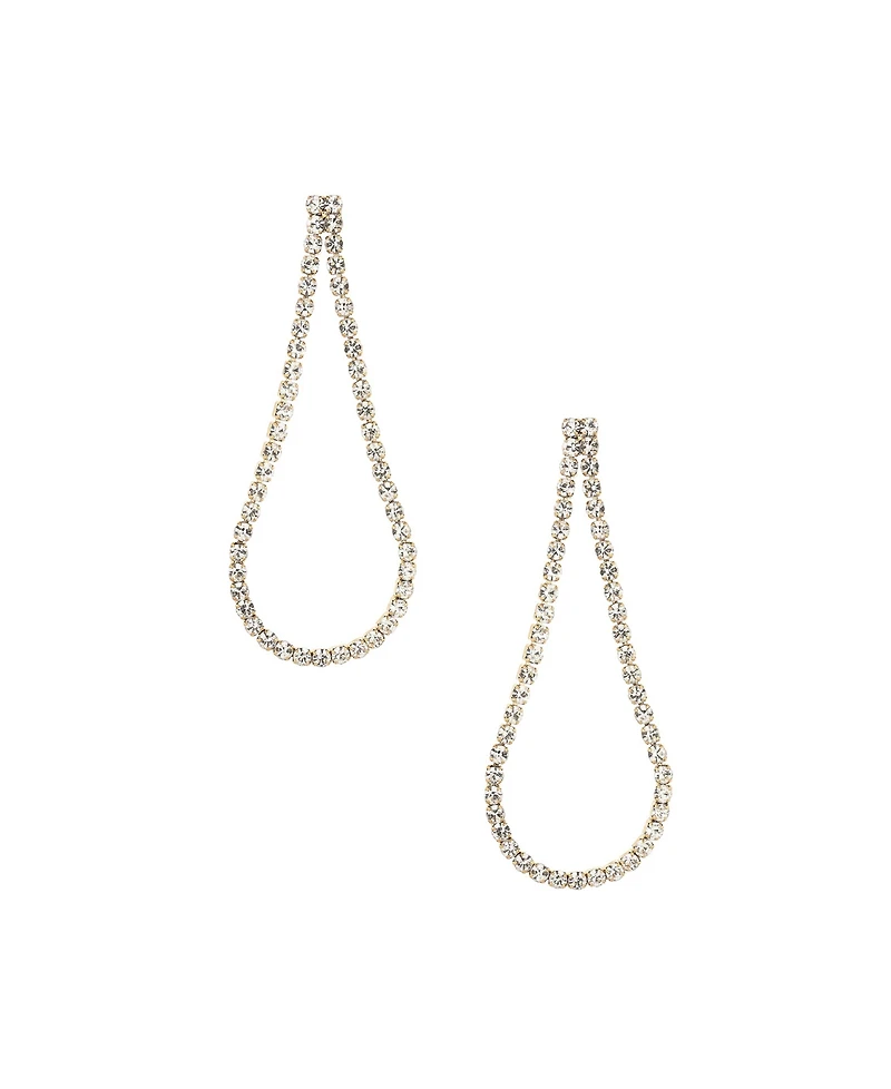Ettika Sparkle Droplet 18K Gold Plated Earrings