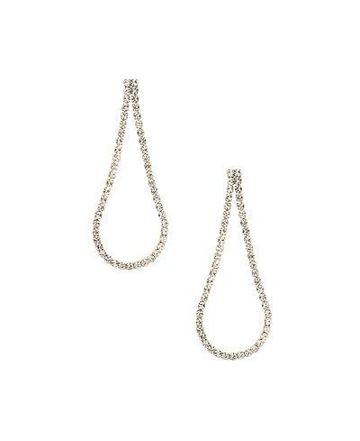 Ettika Sparkle Droplet 18K Gold Plated Earrings