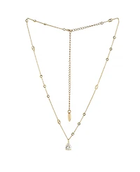 Ettika Delicate Cubic Zirconia Pendant 18K Gold Plated Necklace