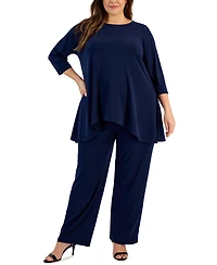 Jm Collection Plus and Petite Wide-Leg Pull-On Pants, Exclusively at Macy's