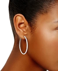 2-Pc. Set Polished Endless Small & Medium Hoop Earrings