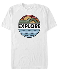Fifth Sun Men's Generic Additude Explore Back Short Sleeves T-shirt