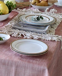 Noritake Charlotta Gold Set of 4 Dinner Plates, Service For 4