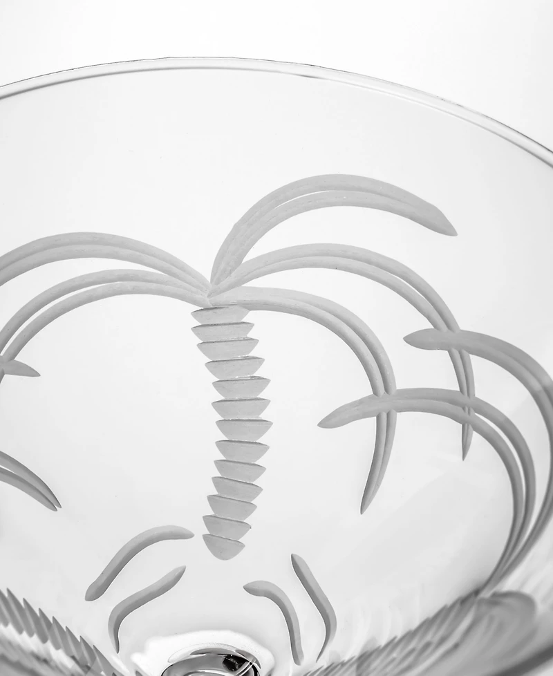Rolf Glass Palm Tree Martini Glass 10oz