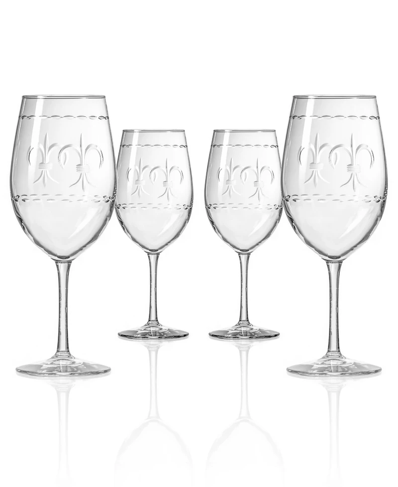 Rolf Glass Fleur De Lis All Purpose Wine Glass 18oz