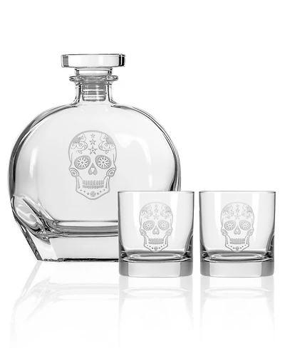 Rolf Glass Sugar Skull 3 Piece Gift Set