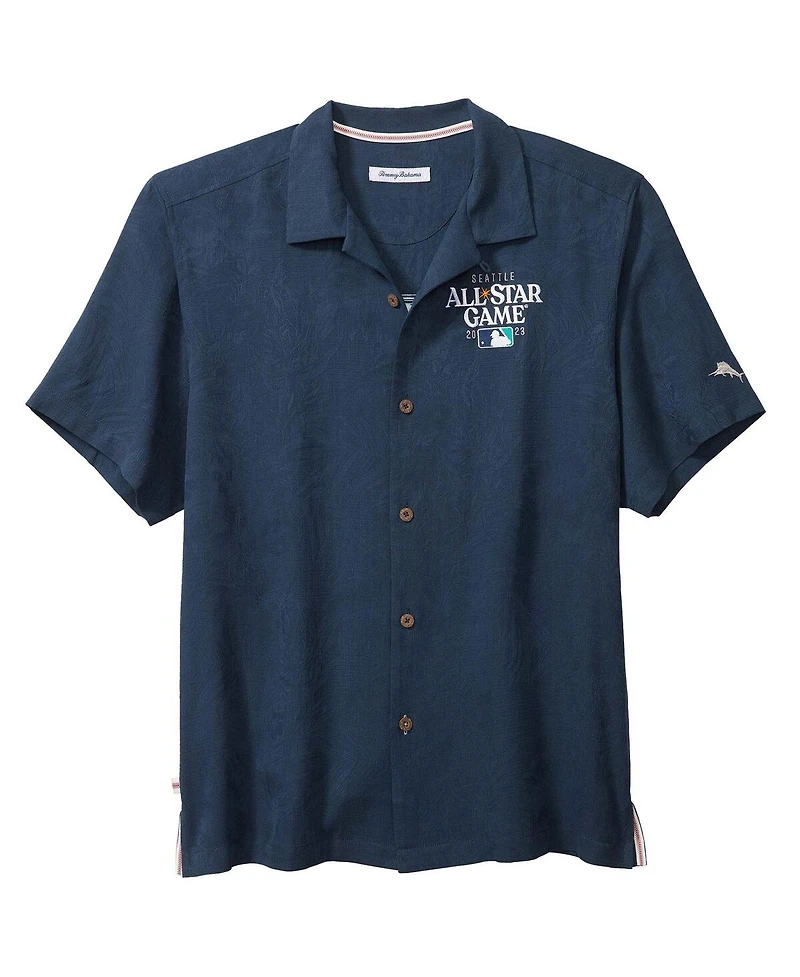 Men's Tommy Bahama Navy 2023 Mlb All-Star Game Camp Button-Up Shirt