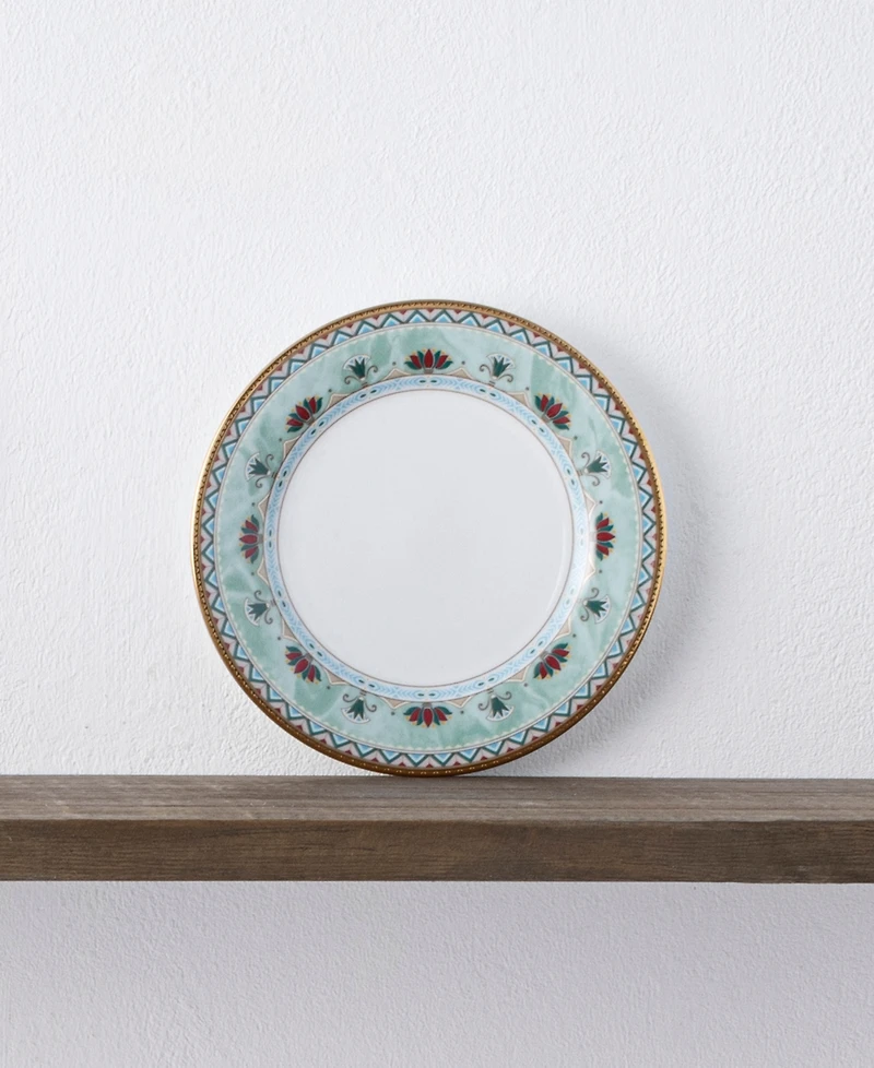 Noritake Serene Garden 4 Piece Bread Butter and Appetizer Plates Set, 6.5", Service for 4