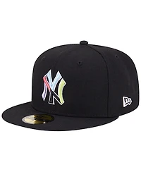 Men's New Era Black New York Yankees Multi-Color Pack 59FIFTY Fitted Hat