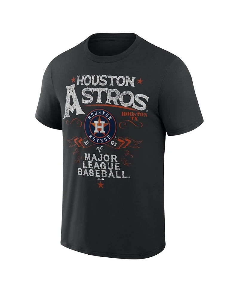 Men's Darius Rucker Collection by Fanatics Black Houston Astros Beach Splatter T-shirt