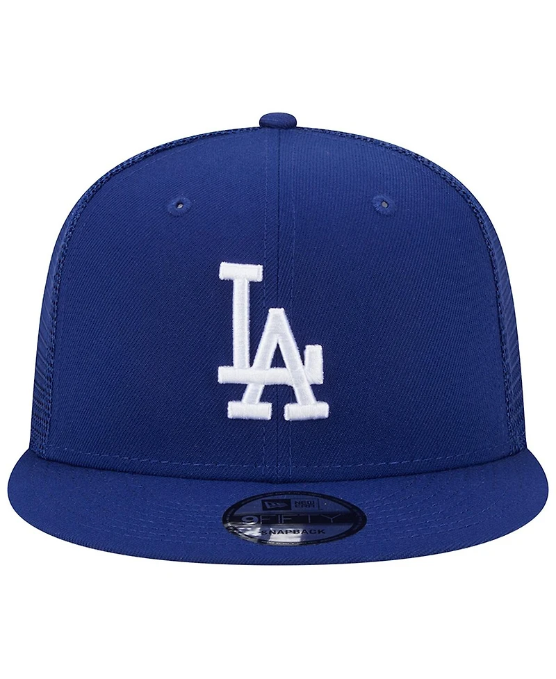 Men's New Era Royal Los Angeles Dodgers Team Color Trucker 9FIFTY Snapback Hat