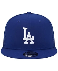 Men's New Era Royal Los Angeles Dodgers Team Color Trucker 9FIFTY Snapback Hat